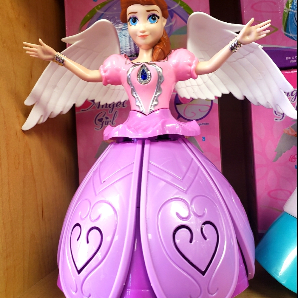 Doll Angel musical, dazzling light,dancing